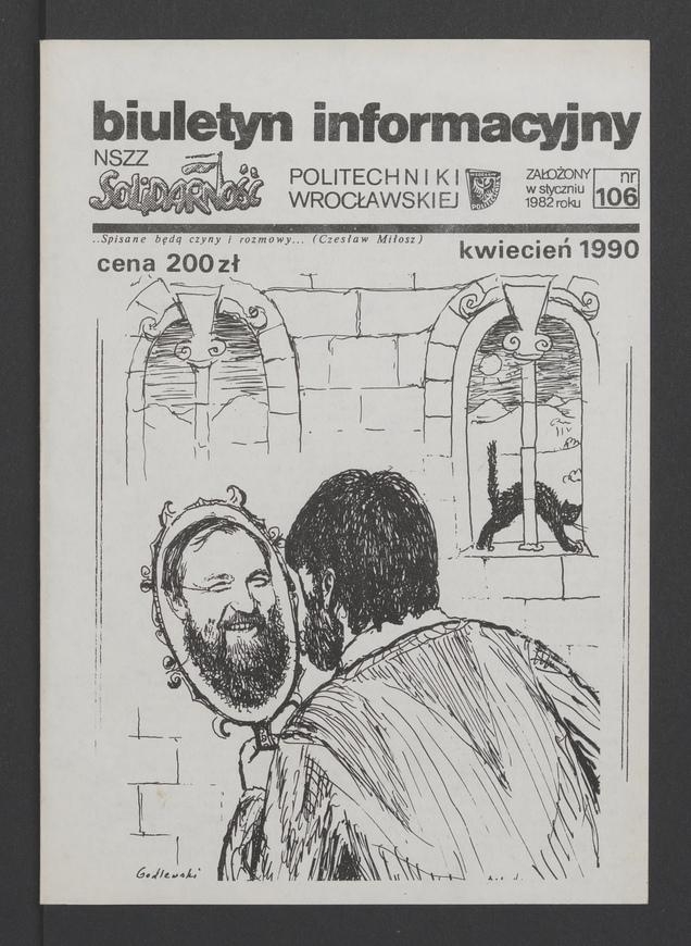 Biuletyn Informacyjny NSZZ „Solidarność” Politechniki Wrocławskiej. 1989, numer 106