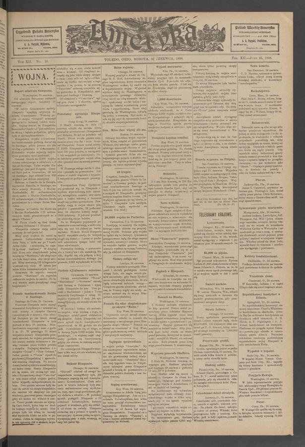 Ameryka. Tom 12, 1898, numer 26