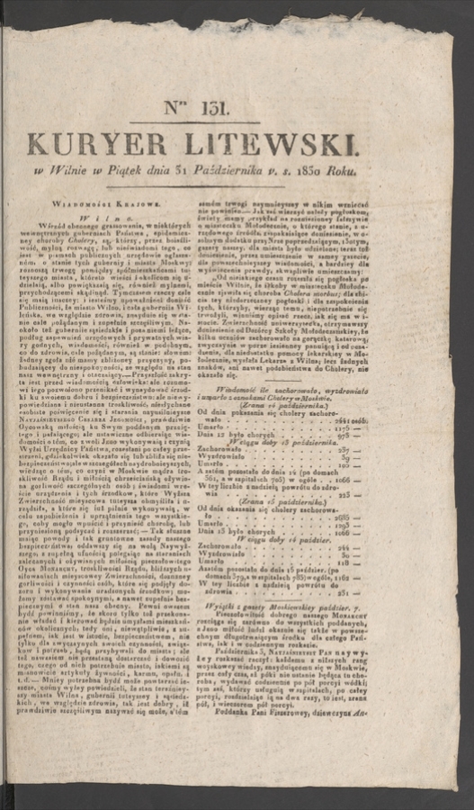 Kuryer Litewski. 1830, numer 131
