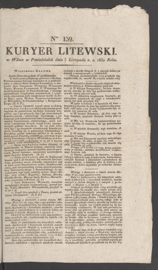 Kuryer Litewski. 1830, numer 132