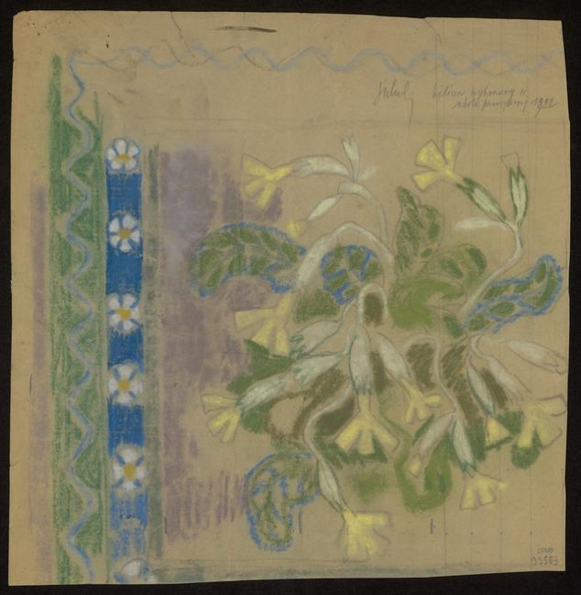 Kilim wykonany w szkole przemysłowej