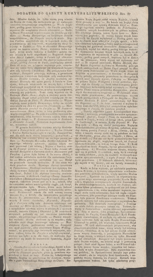 Kuryer Litewski. 1815, numer 37