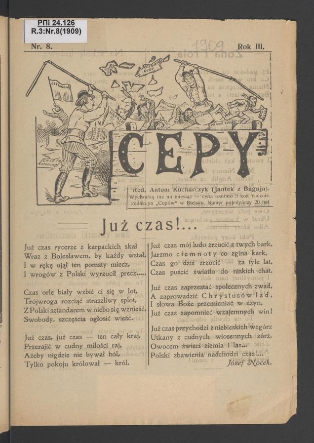 Cepy. Rok 3, 1909, numer 8