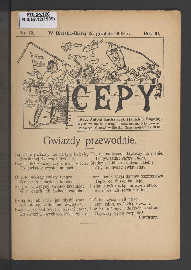 Cepy. Rok 3, 1909, numer 12