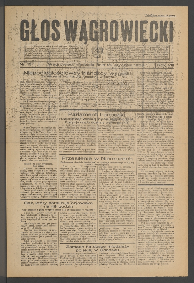 Głos Wągrowiecki. Rok 8, 1933, numer 13