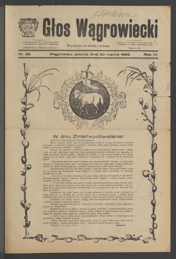 Głos Wągrowiecki. Rok 4, 1929, numer 25