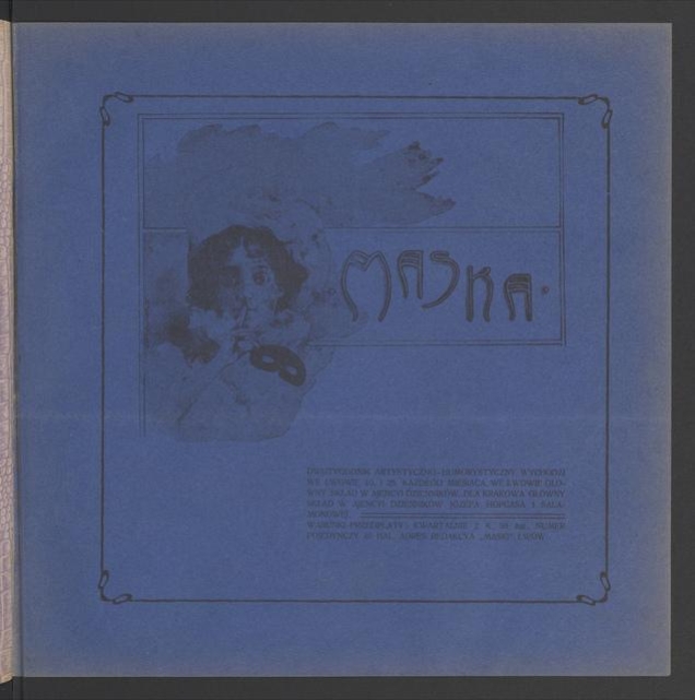 Maska&nbsp;: dwutygodnik artystyczno-humorystyczny. Rocznik&nbsp;3, 1905, numer&nbsp;4