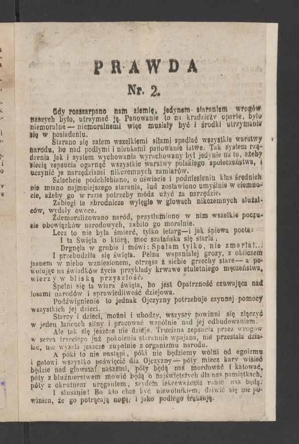 Prawda. 1863, numer&nbsp;2
