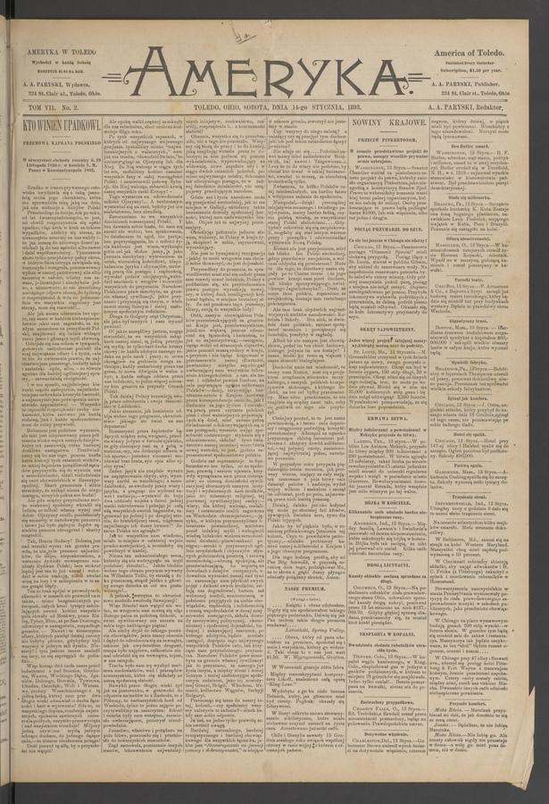 Ameryka. Tom 7, 1893, numer 2