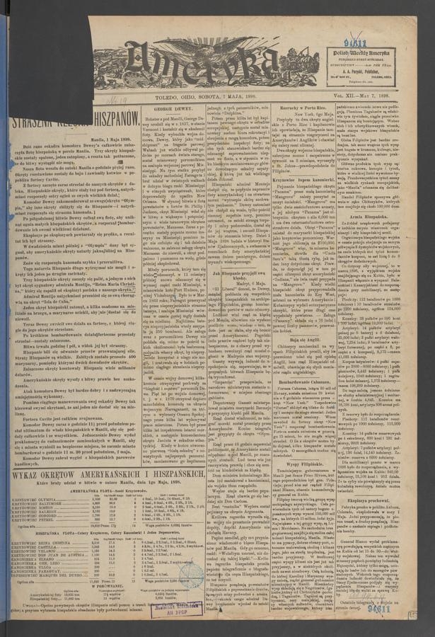 Ameryka. Tom&nbsp;12, 1898, numer&nbsp;19