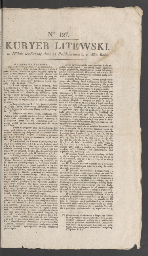 Kuryer Litewski. 1830, numer&nbsp;127