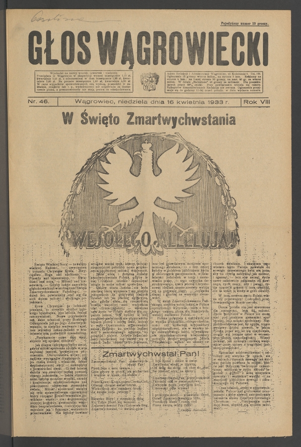 Głos Wągrowiecki. Rok 8, 1933, numer 46