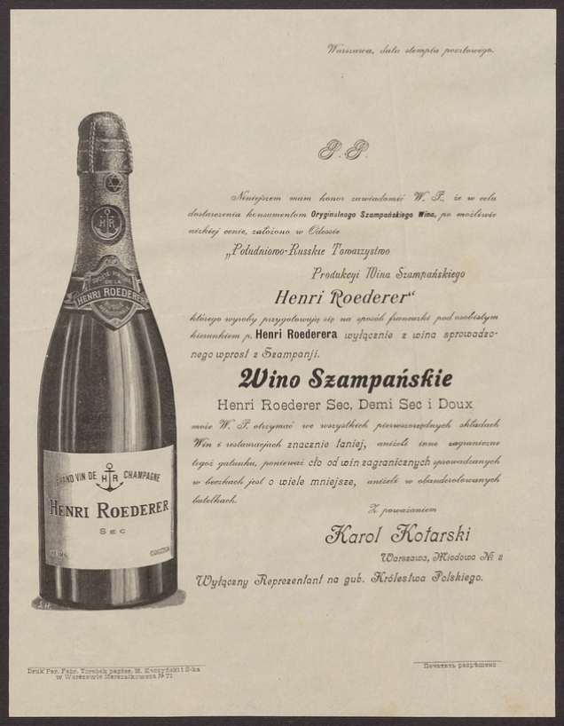 Wino szampańskie Henri Roederer Sec, Demi Sec i&nbsp;Doux